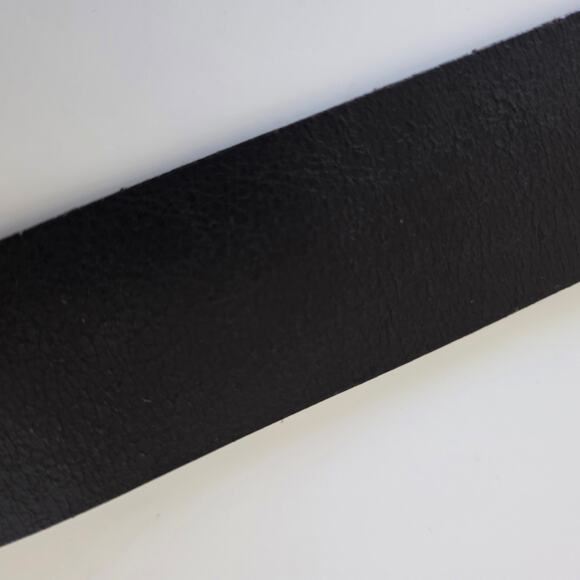Landes Black Leather Belt with Oval Concho Rhinestone Buckle Size Small Canada main image 6